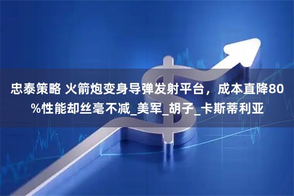 忠泰策略 火箭炮变身导弹发射平台，成本直降80%性能却丝毫不减_美军_胡子_卡斯蒂利亚
